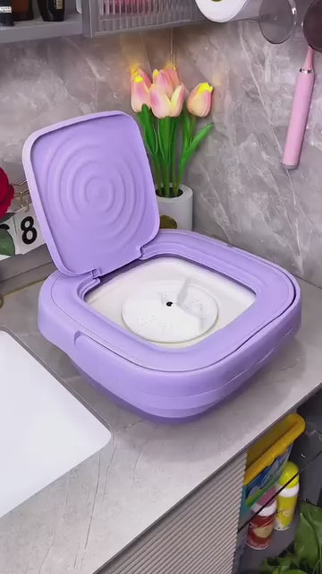 Portable Folding Washing Machine with Spin Cycle Function