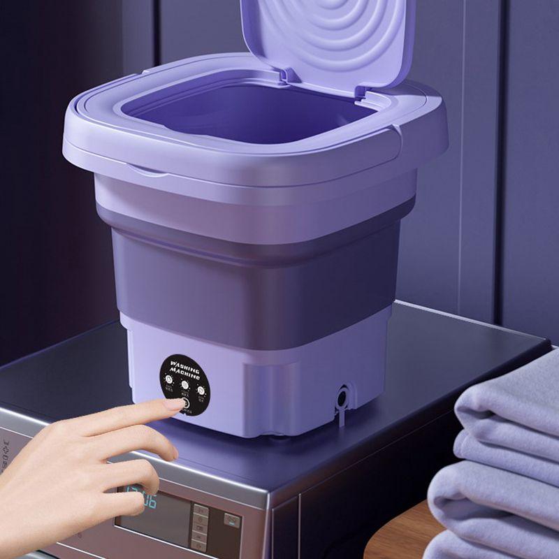 Portable Folding Washing Machine with Spin Cycle Function