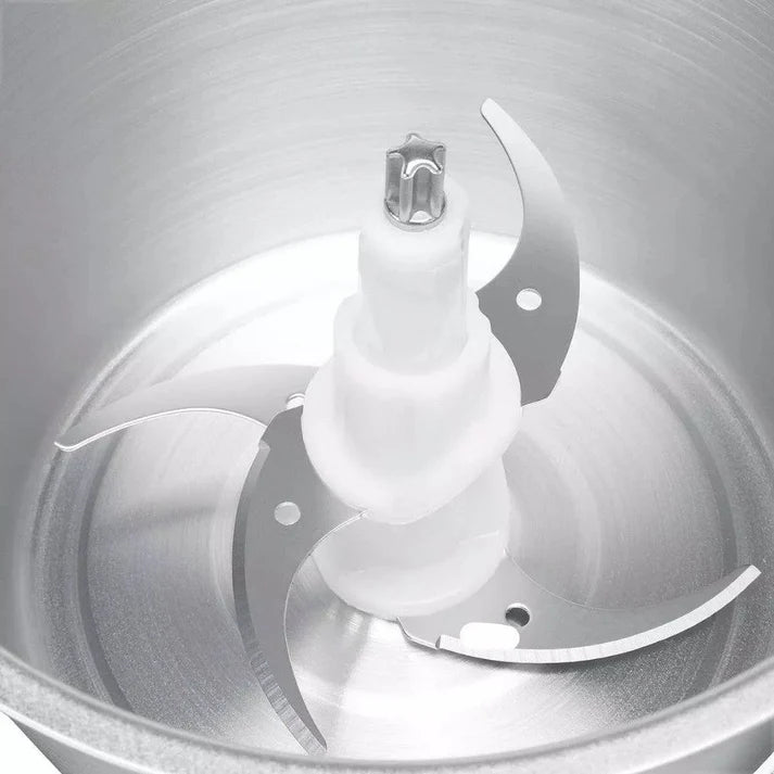 Large 2 Liter Electric Food Processor and Chopper - For Meats, Grains, and Vegetables